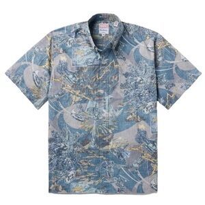 Reyn Spooner Marvel Avengers Assemble Hawaiian Aloha Button Down Shirt Size L